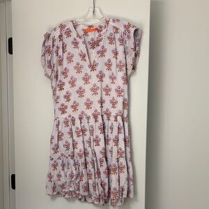 Oliphant Pink and White Floral Dress